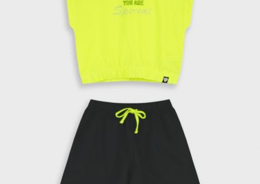 Σετ μπλούζα με σορτς | ΝΕΟΝ ΠΡΑΣΙΝΟ - Energiers - 